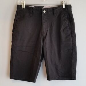 Volcom Black Chino Style Men Shorts Size 28